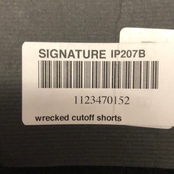 High waisted black denim shorts - Picture 6 of 7